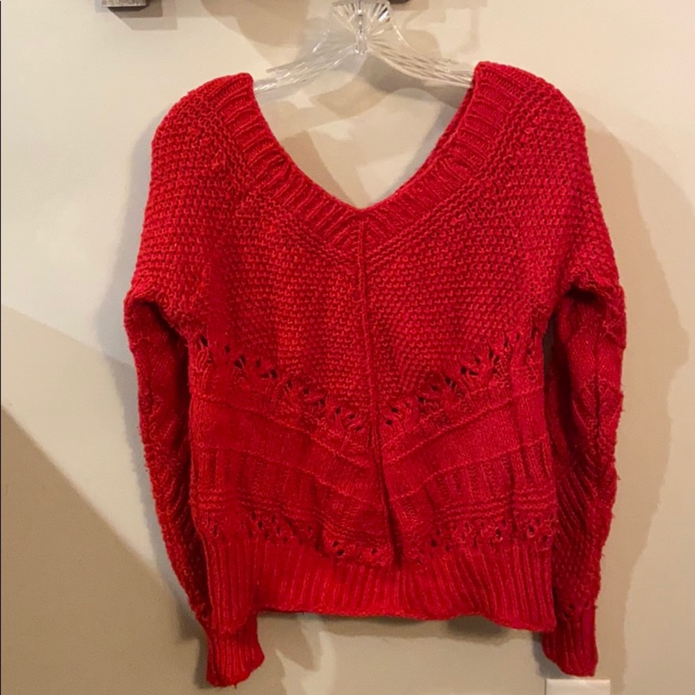 Red Knit Sweater